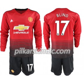 Koszulka Manchester United BLIND 17 Dziecięca Główna 2018-2019 - Koszulki Piłkarskie(L/S)